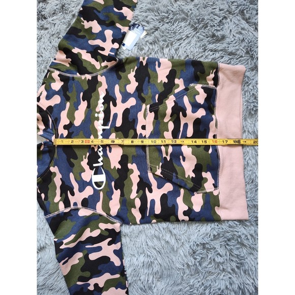 NWT CHAMPION Big Boys All Over Print Camo Signature Fleece Sweatshirt, Size: S-L - Picture 5 of 5